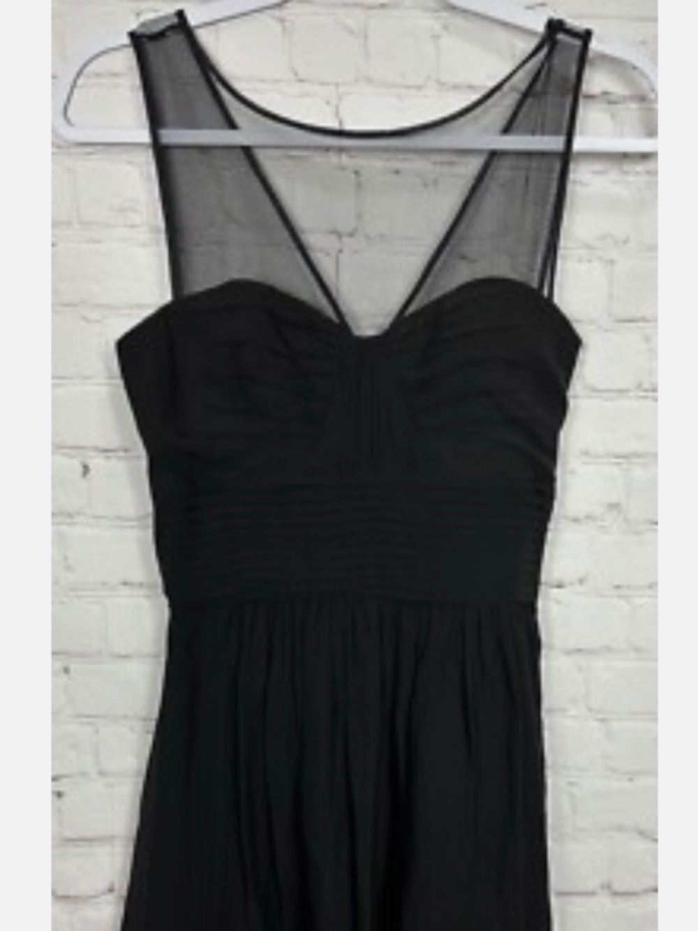 New BCBG Maxazria Pheobe Woman's Black Silk Cocktail Party Formal Mini Dress, sz